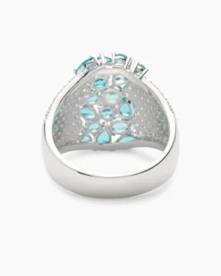 Ring mit Nanosteinen und Zirkonia