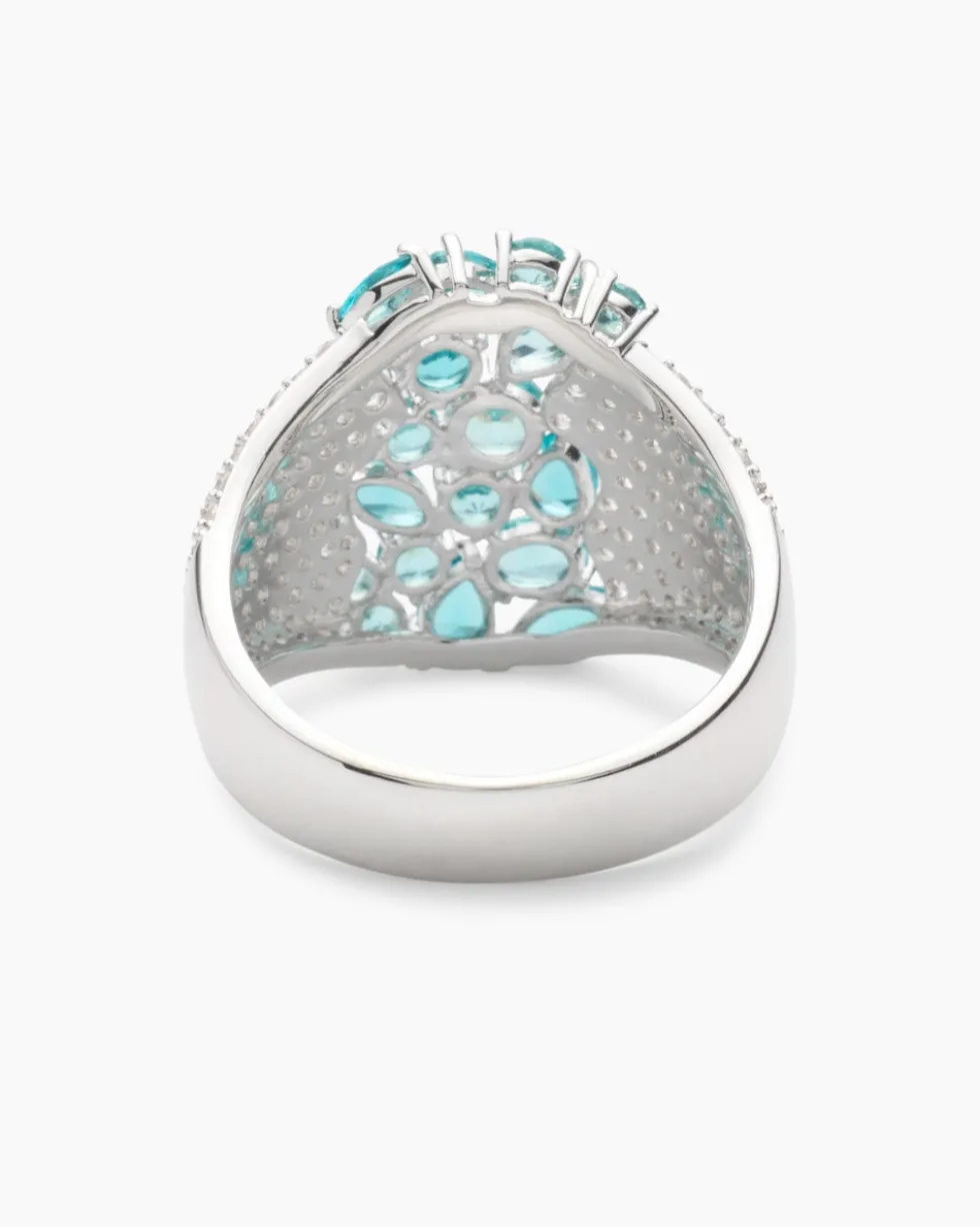 Ring mit Nanosteinen und Zirkonia