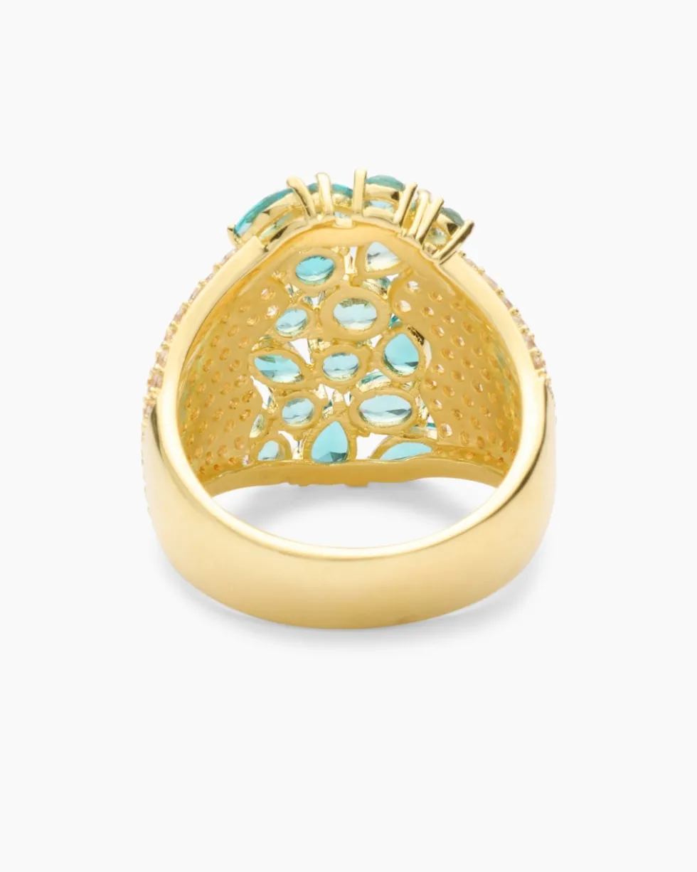 Ring mit Nanosteinen und Zirkonia