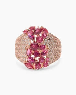 Ring mit Nanosteinen und Zirkonia