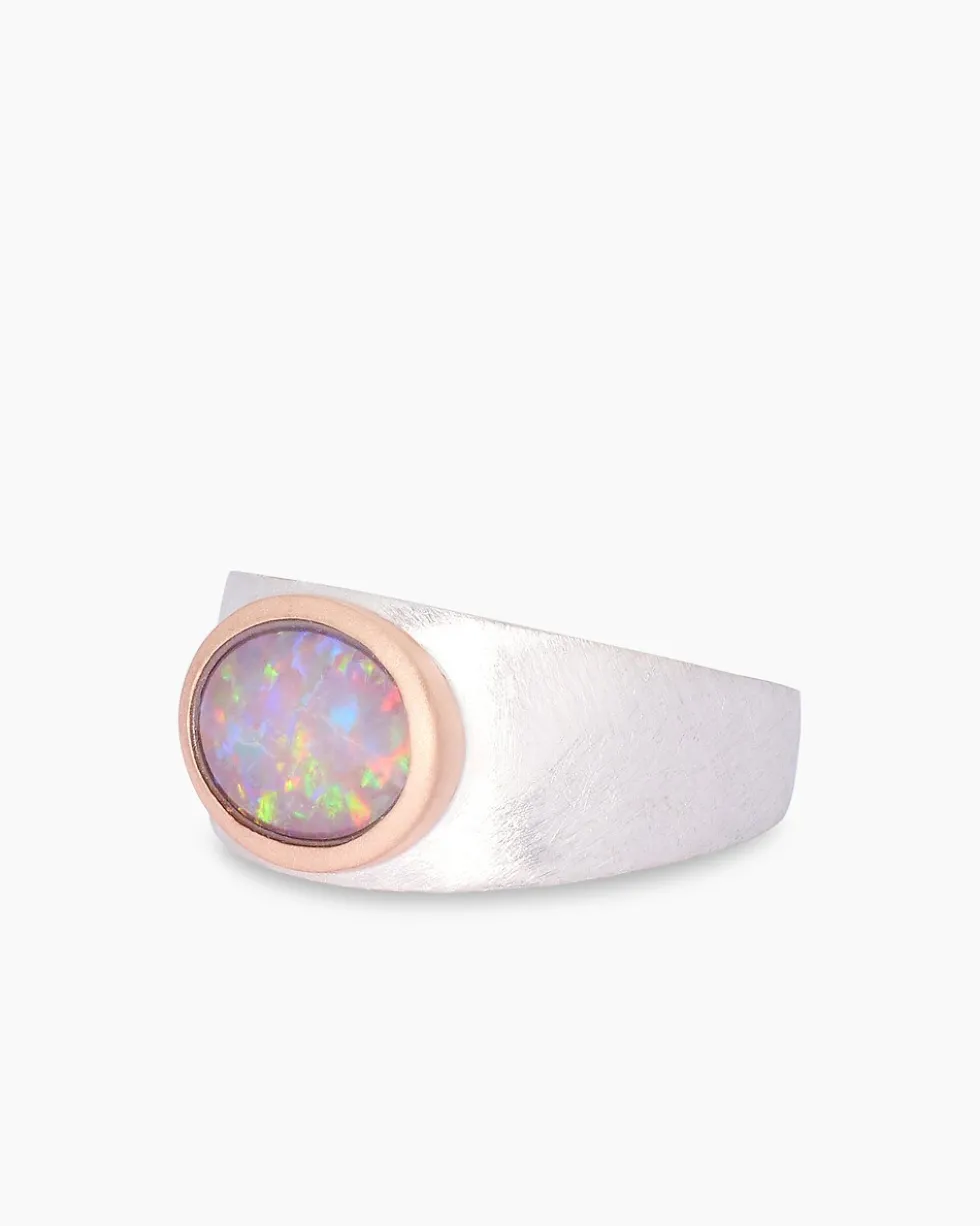 Ring mit Opaltriplette