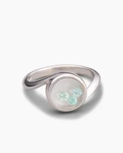 Ring mit Paraiba-Turmalin & Perlmutt