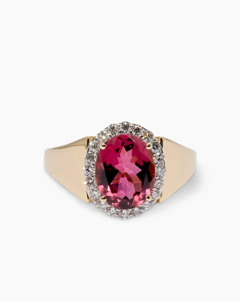 Ring mit Pink Turmalin & Brillanten