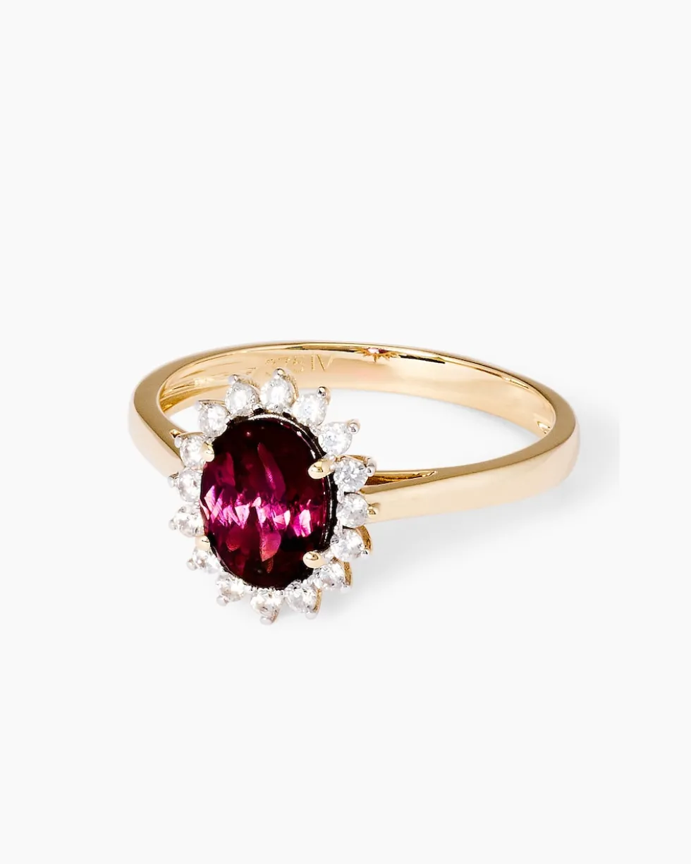 Ring mit Pink Turmalin & Zirkon