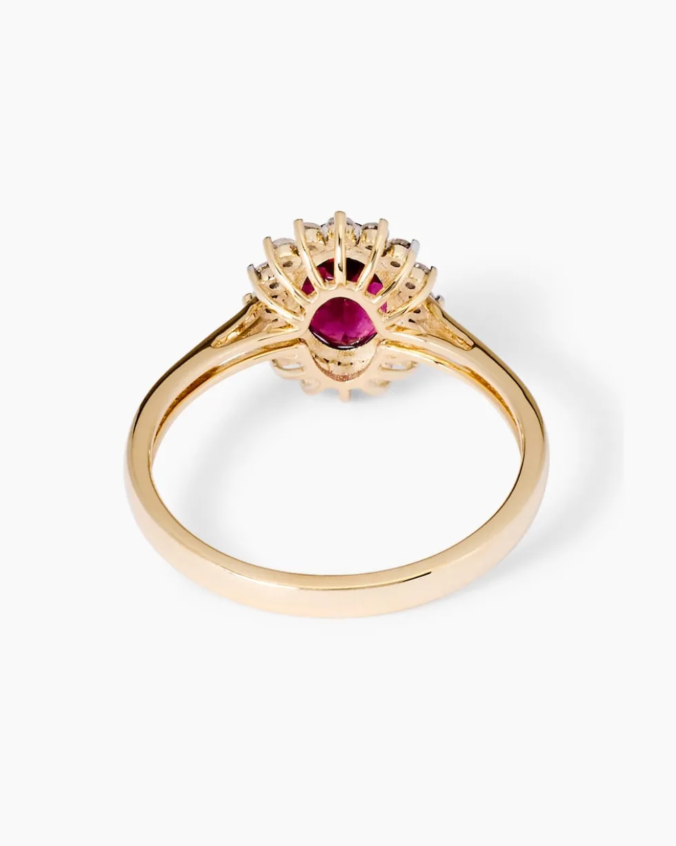 Ring mit Pink Turmalin & Zirkon