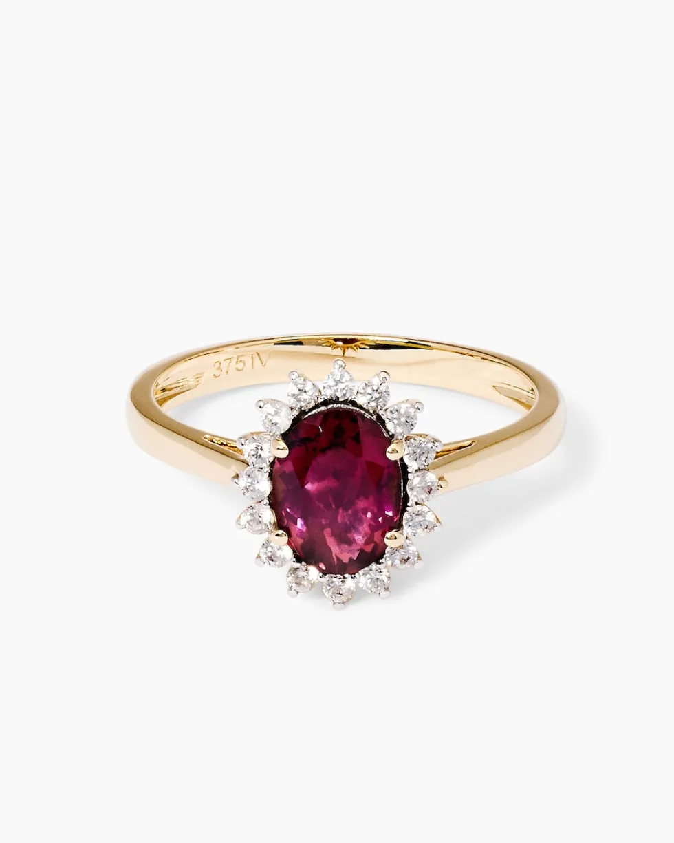Ring mit Pink Turmalin & Zirkon