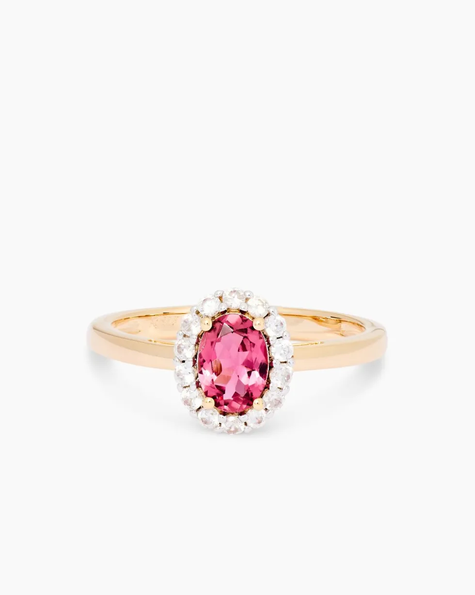 Ring mit Pink Turmalin & Zirkon