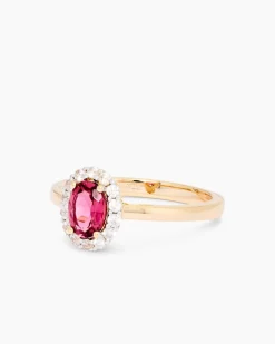 Ring mit Pink Turmalin & Zirkon