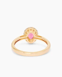 Ring mit Pink Turmalin & Zirkon