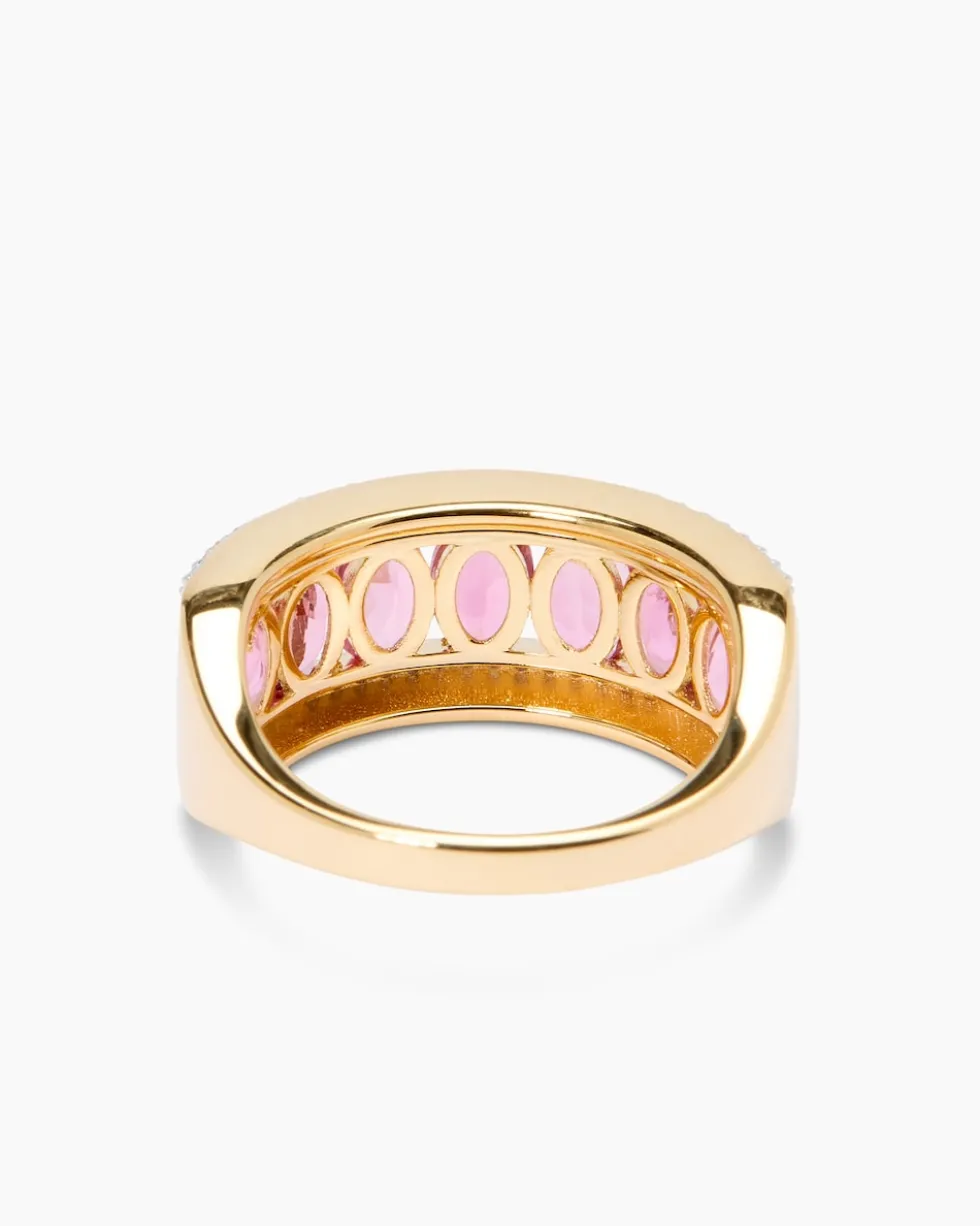 Ring mit Pink Turmalin & Zirkon