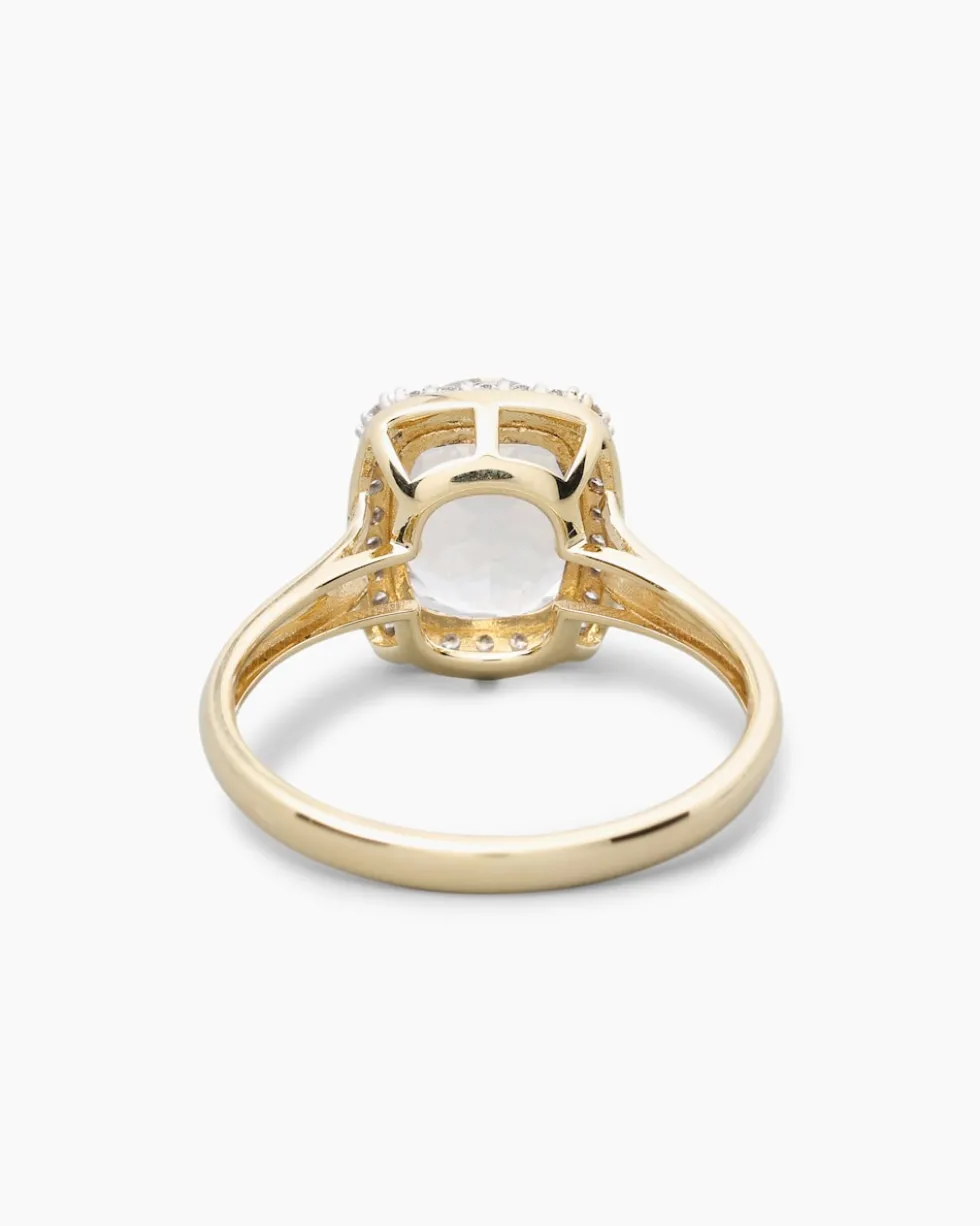 Ring mit Quarz & Brillanten