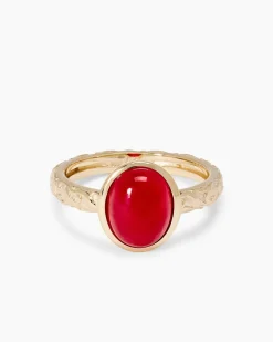 Ring mit Rhodonit