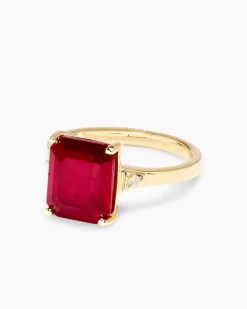 Ring mit Rubin & Brillanten