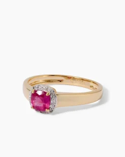 Ring mit Rubin & Zirkon
