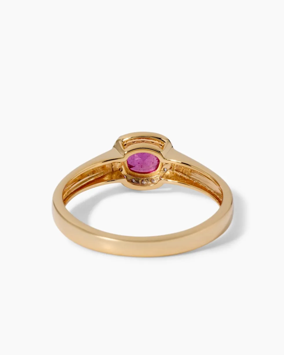 Ring mit Rubin & Zirkon