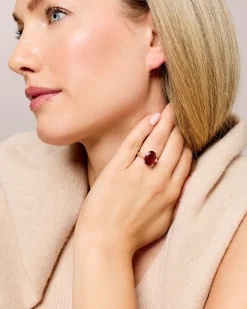 Ring mit Sambia-Rubin