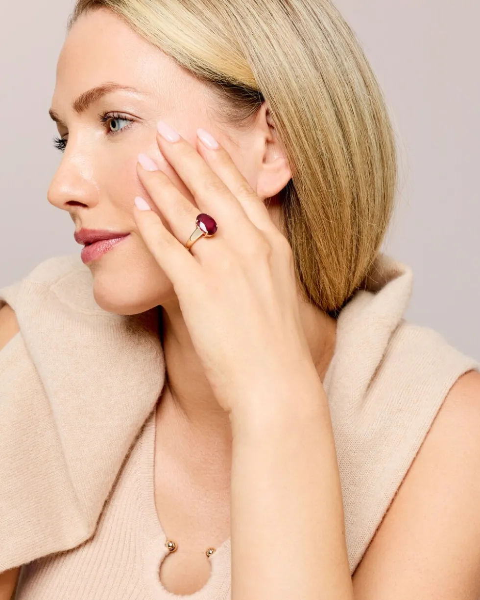 Ring mit Sambia-Rubin