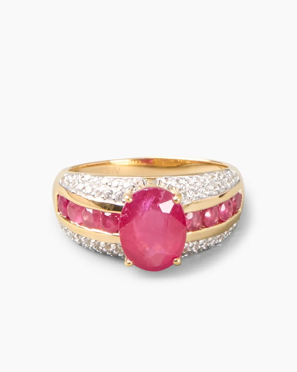 Ring mit Sambia-Rubin