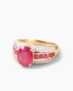 Ring mit Sambia-Rubin