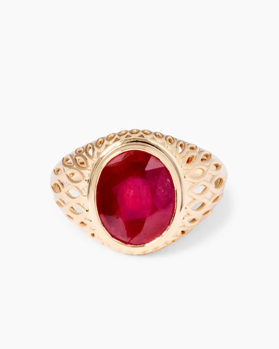 Ring mit Sambia Rubin