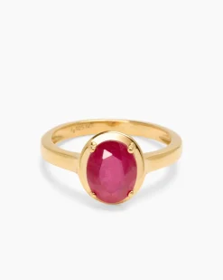 Ring mit Sambia Rubin