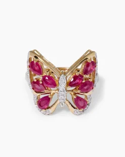 Ring mit Sambia Rubin & Topas