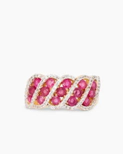 Ring mit Sambia Rubin & Zirkon