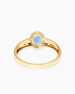Ring mit Santa Maria di Afrika Aquamarin & Diamanten
