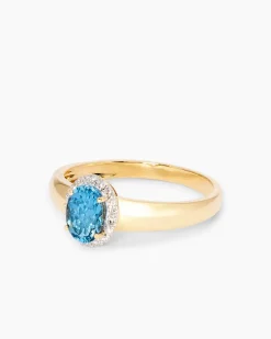 Ring mit Santa Maria di Afrika Aquamarin & Diamanten