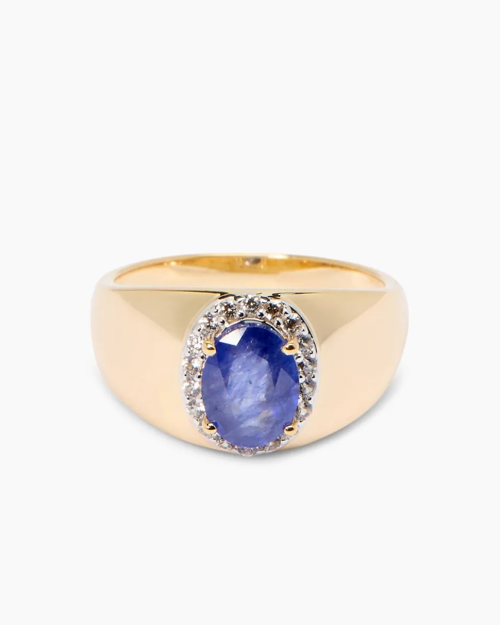 Ring mit Saphir