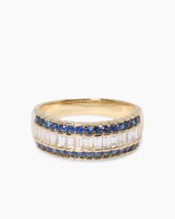 Ring mit Saphir & Diamanten
