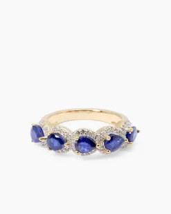 Ring mit Saphir & Topas