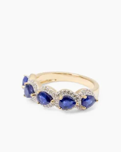Ring mit Saphir & Topas