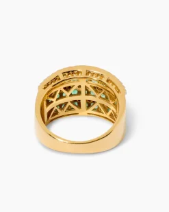 Ring mit Smaragd & Zirkon