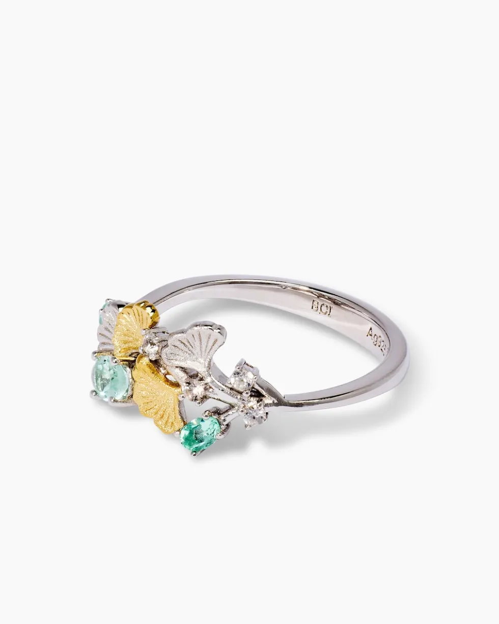 Ring mit Smaragd & Zirkon