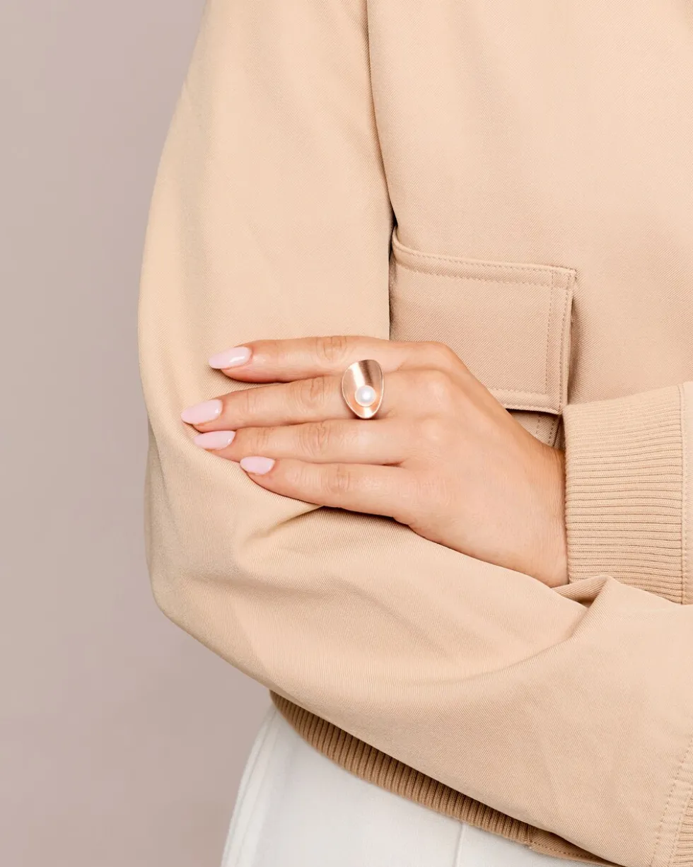 Ring mit SWZ-Perle 8 mm