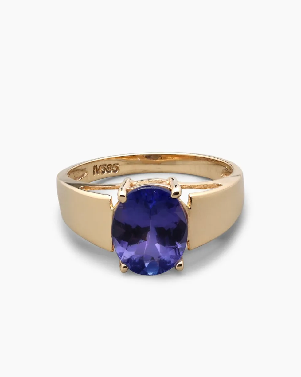Ring mit Tansanit AAAA