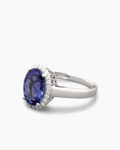 Ring mit Tansanit AAAAA und Brillanten