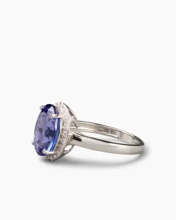 Ring mit Tansanit AAAAA und Brillanten