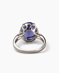 Ring mit Tansanit AAAAA und Brillanten