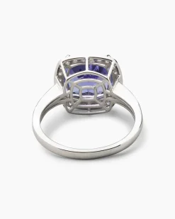 Ring mit Tansanit AAAAA und Brillanten