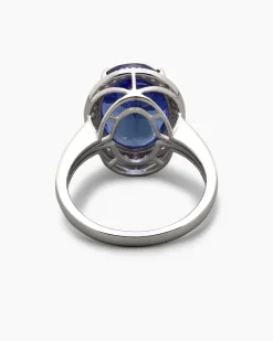 Ring mit Tansanit AAAAA und Brillanten