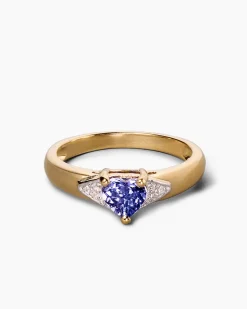 Ring mit Tansanit AAAA und Topas