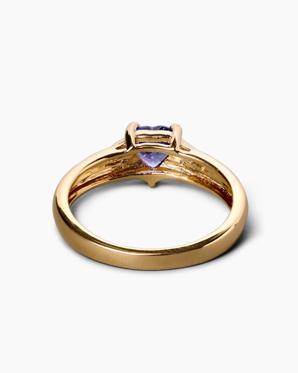 Ring mit Tansanit AAAA und Topas