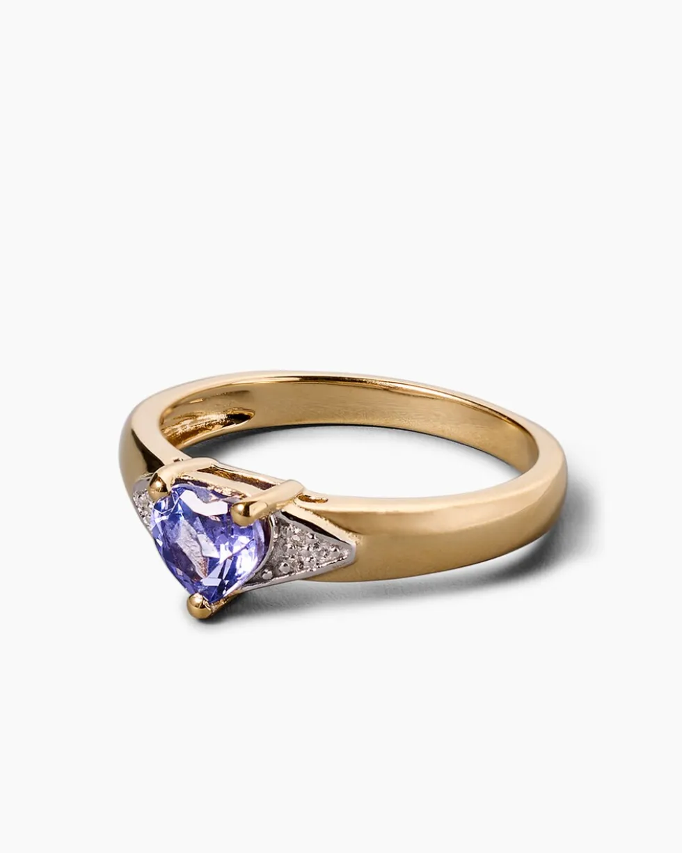 Ring mit Tansanit AAAA und Topas