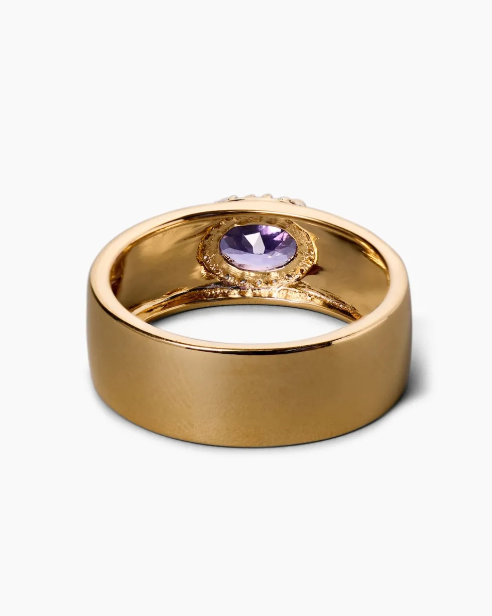 Ring mit Tansanit AAAA und Topas