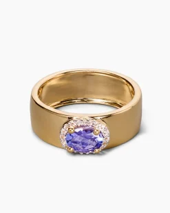 Ring mit Tansanit AAAA und Topas