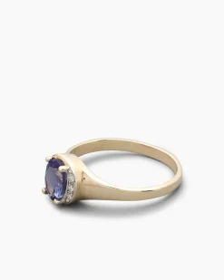 Ring mit Tansanit AAA & Brillanten