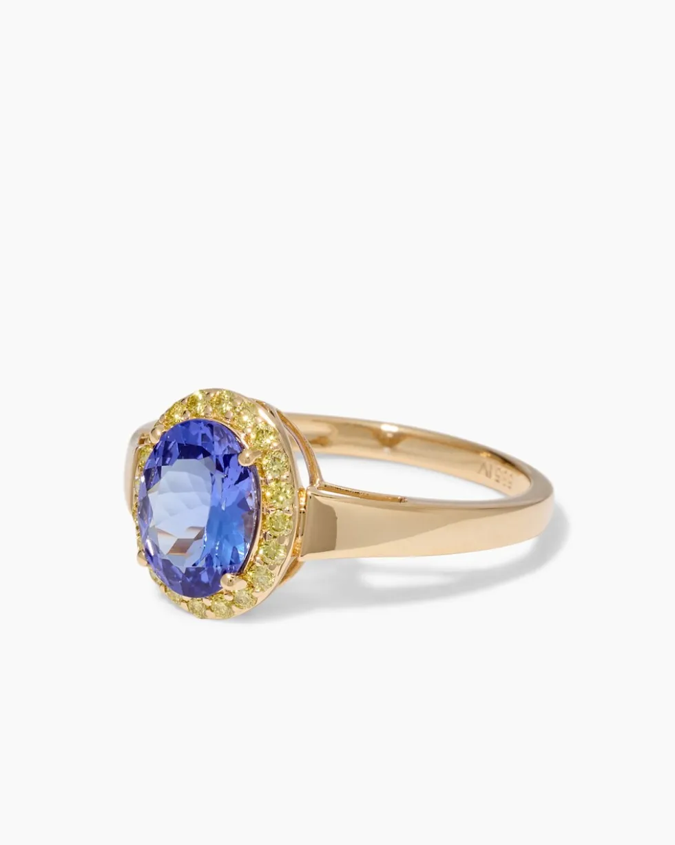 Ring mit Tansanit & Brillanten