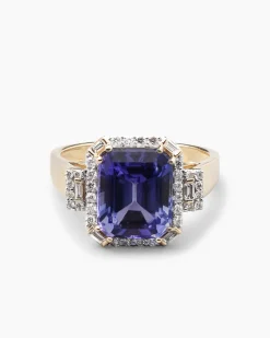 Ring mit Tansanit & Diamanten